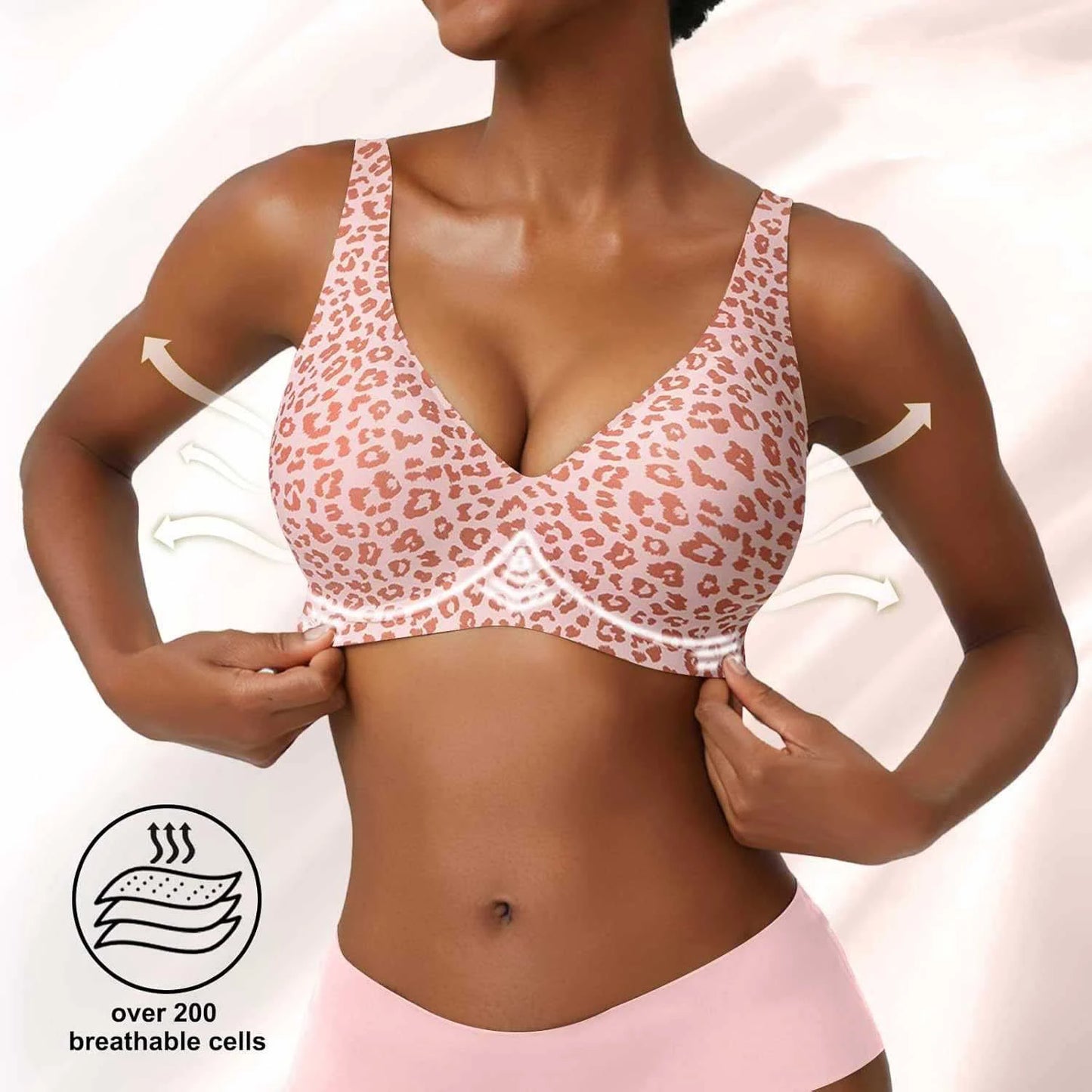 Leopard Wireless Bra