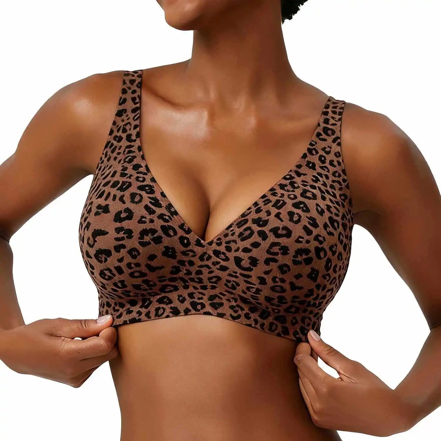 Leopard Wireless Bra
