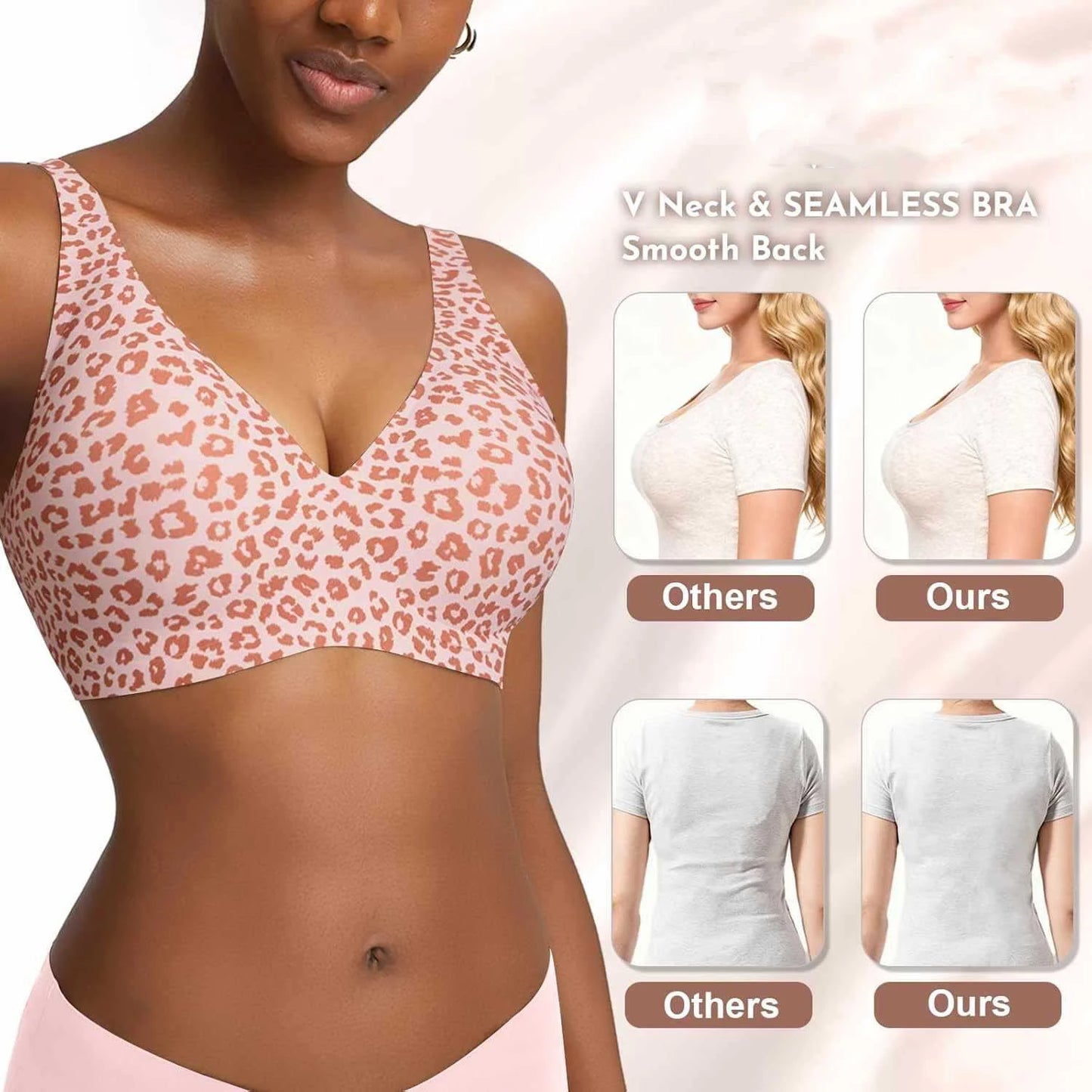 Leopard Wireless Bra