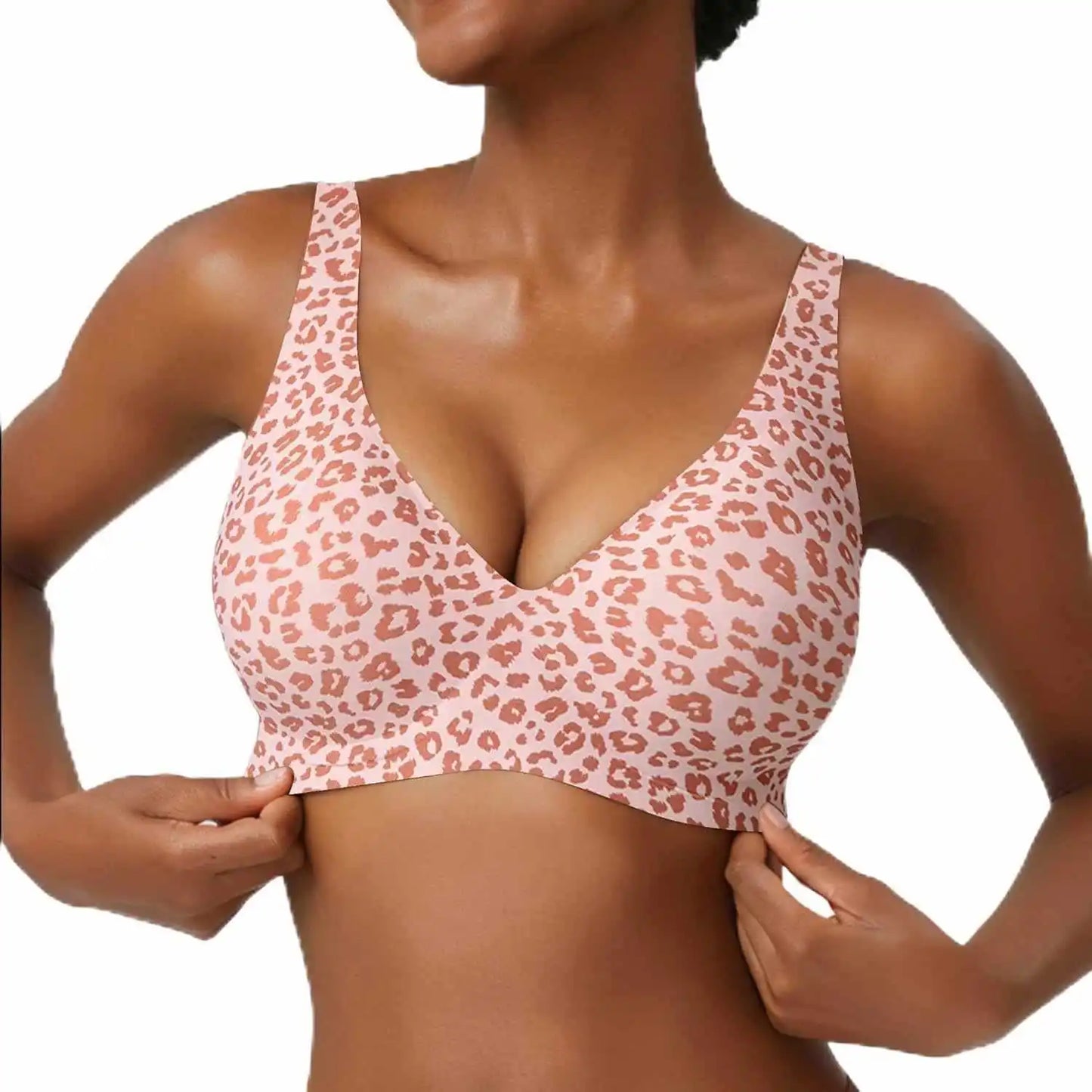 Leopard Wireless Bra
